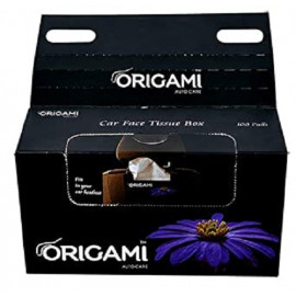 ORIGAMI FACE TISSUE CAR BOX BL 100SHT